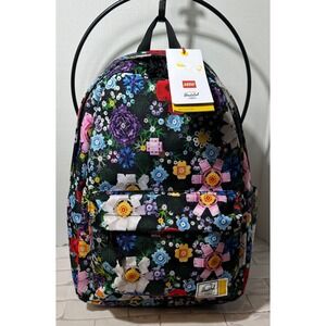 Herschel Supply Co x Lego Backpack Floral Print Multi Color Collaboration NEW